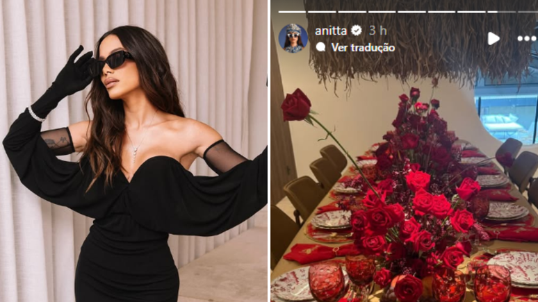 Anitta e família celebram Natal em mesa de R$ 100 mil; veja