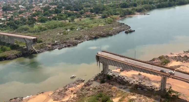 Ponte que ligava o Tocantins ao Maranhão desabou