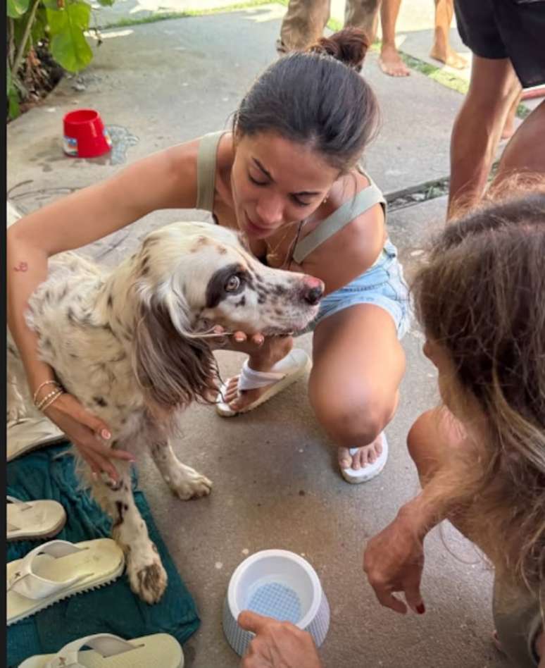 Anitta e seu cachorro Charlie, que sumiu na véspera do natal