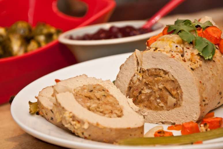 O tofurkey é uma opção vegetariana ideal para substituir o peru na ceia de Natal