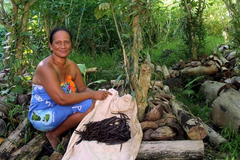 Moeata na fazenda Vallée de la Vanille 