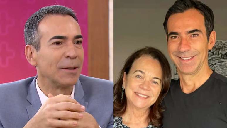 Cesar Tralli voltou a falar sobre a morte da mãe ao participar do Mais Você na Globo