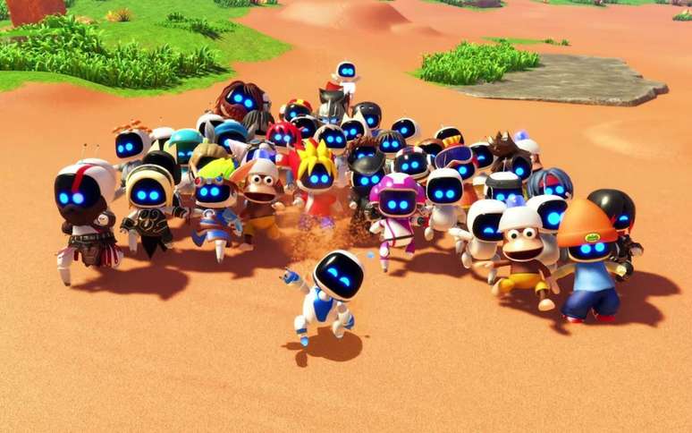 Heróis de games clássicos da plataforma PlayStation foram homenageados em Astro Bot (Divulgação/PlayStation)