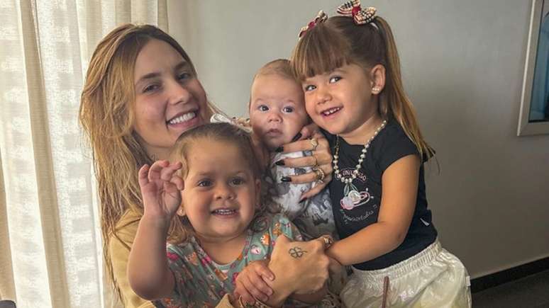 Virginia e os filhos