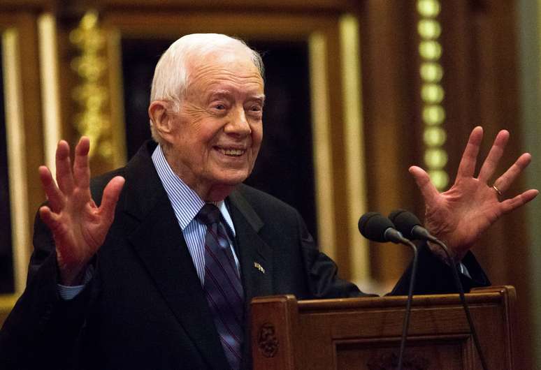 Jimmy Carter em fevereiro de 2016