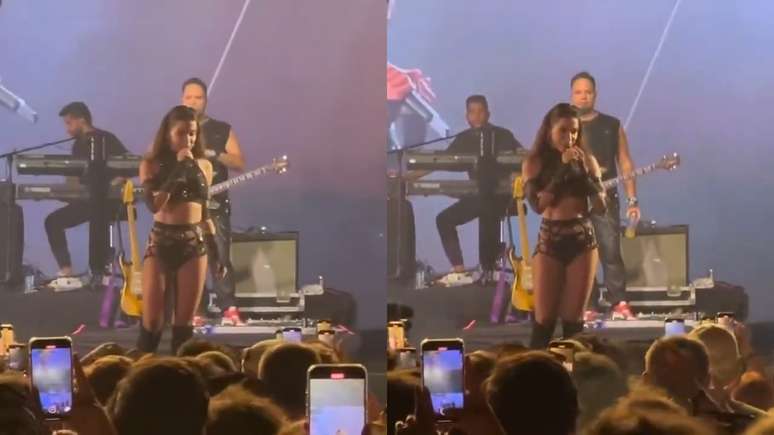 Anitta criticou um fã durante show