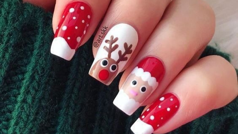 Unhas de Natal 