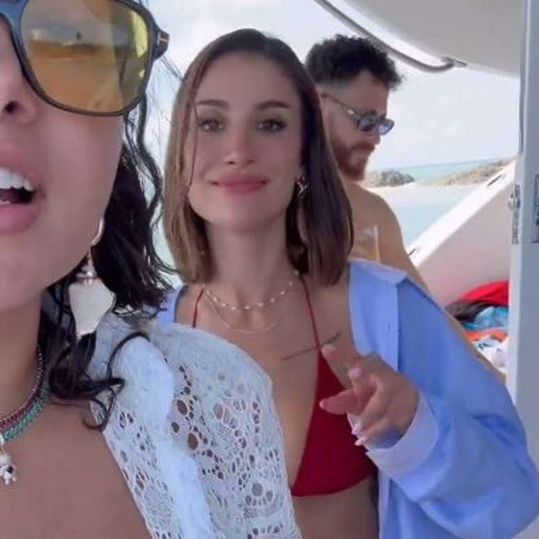 Registro de Bianca Andrade com Fred Bruno ao fundo: assim, internautas mostraram animação sobre possível volta –