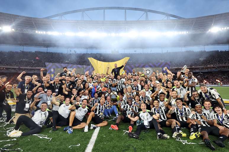 Botafogo comemorando a conquista do Brasileirão –