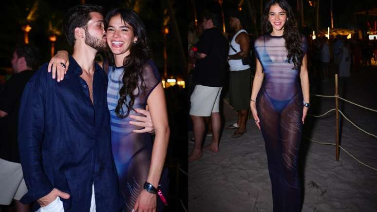 A atriz Bruna Marquezine e João Guilherme