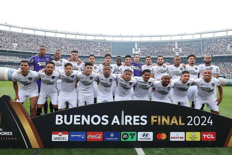 Time do Botafogo antes da final. 