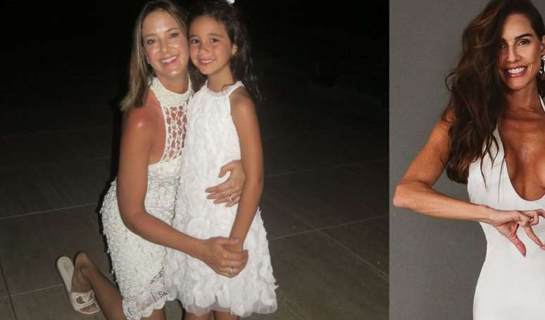 Mini-fashioniste on New Year’s Eve! Ticiane Pinheiro’s daughter, Manuella, and Maria Flor, daughter of Deborah Secco, wear the same dress