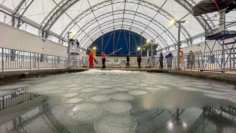 O novo Observatório Marinho de Churchill está estudando a água da Baía de Hudson em duas piscinas experimentais