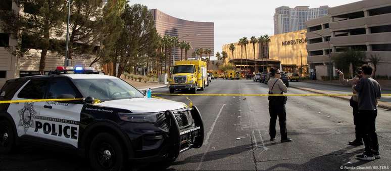 Polícia interditou entorno após explosão de Tesla Cybertruck em Las Vegas