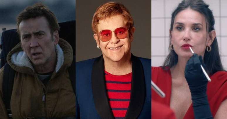 Nicolas Cage, Elton John e Demi Moore estão entre personalidades que vão entregar prêmios no Globo de Ouro.