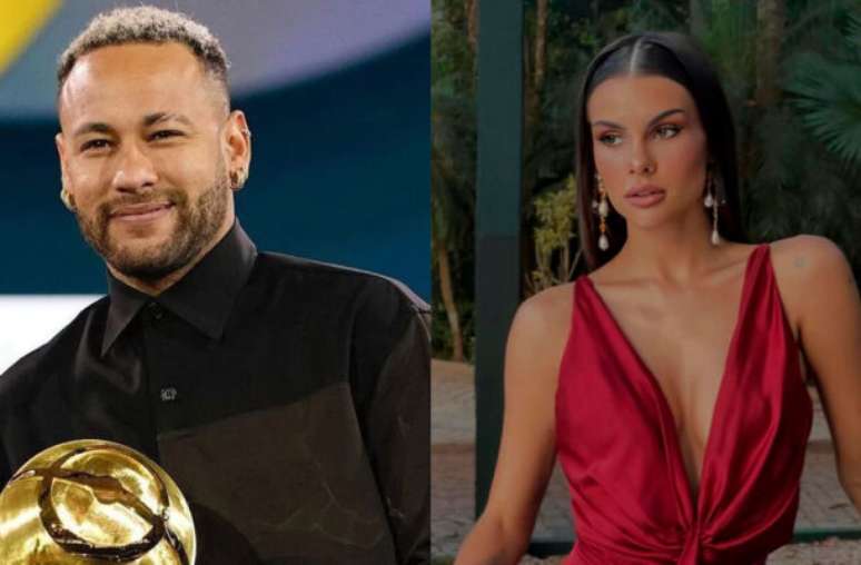 Neymar com Helena no colo: pequena é filha do jogador com Amanda Kimberlly e atualmente ainda é a caçula do camisa 10 –