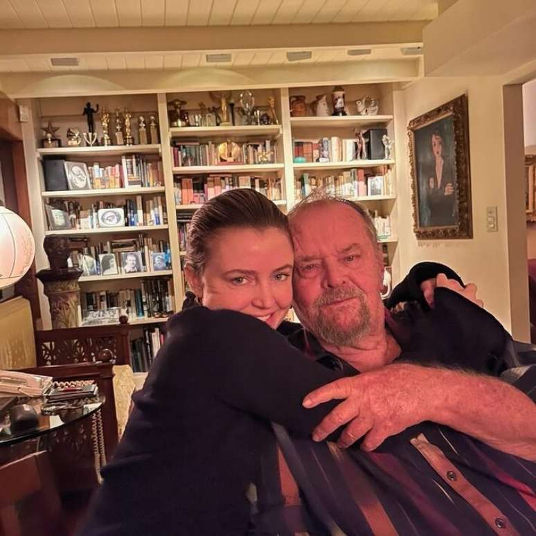 Jack Nicholson apareceu em foto rara ao lado da filha, Lorraine Nicholson.