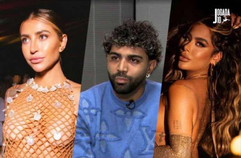 Gabigol was seen with a model during Rafaella’s alleged hookup