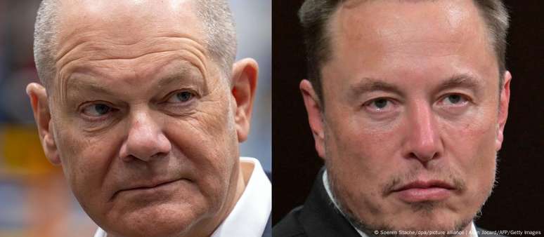 Scholz sugeriu que intervenções de Musk refletem interesses de seus negócios