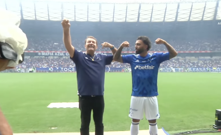 Gabigol foi apresentado pelo Cruzeiro