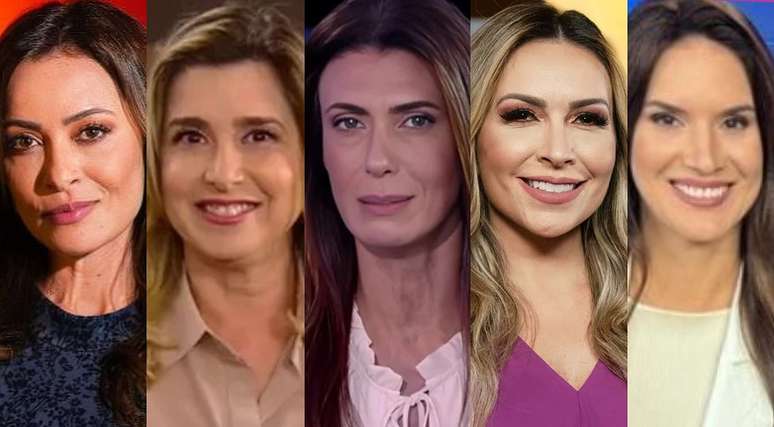 Patrícia Costa, Mylena Ciribelli, Janine Borba, Thalita Oliveira e Renata Varandas: vida nova fora da Record