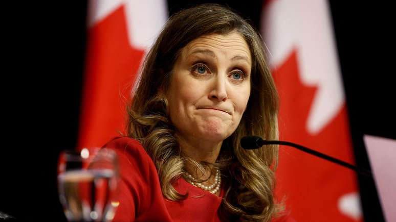 A ex-ministra das Finanças, Chrystia Freeland, renunciou em dezembro