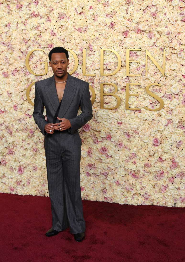 Tyler James Williams participou do 82&deg; Golden Globe em Beverly Hills, na Calif&oacute;rnia, Estados Unidos.