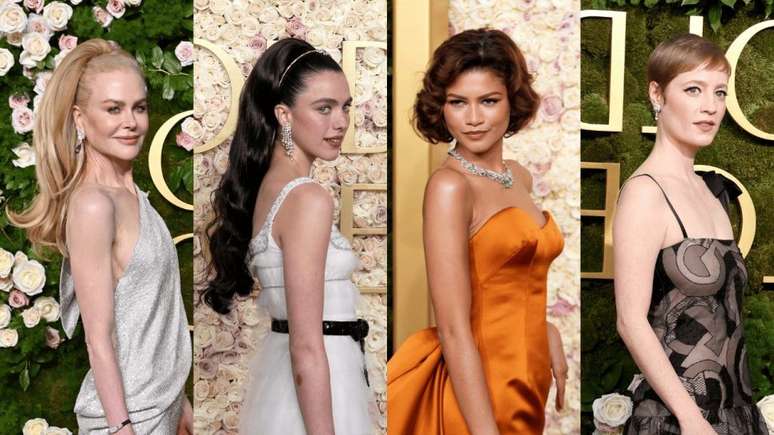 Nicole Kidman, Margaret Qualley, Zendaya e Leonie Benesch no tapete vermelho