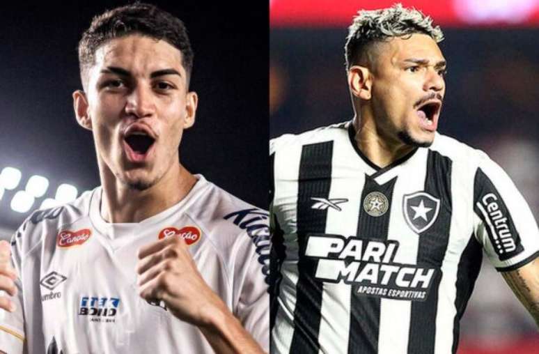 Fotos: Raul Baretta / Santos e Vítor Silva / BFR - Legenda: Jair e Tiquinho Soares vão trocar de clube em 2025