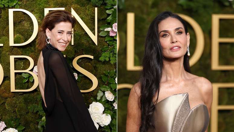 Fernanda Torres foi surpreendida com mensagem de Demi Moore antes do Globo de Ouro