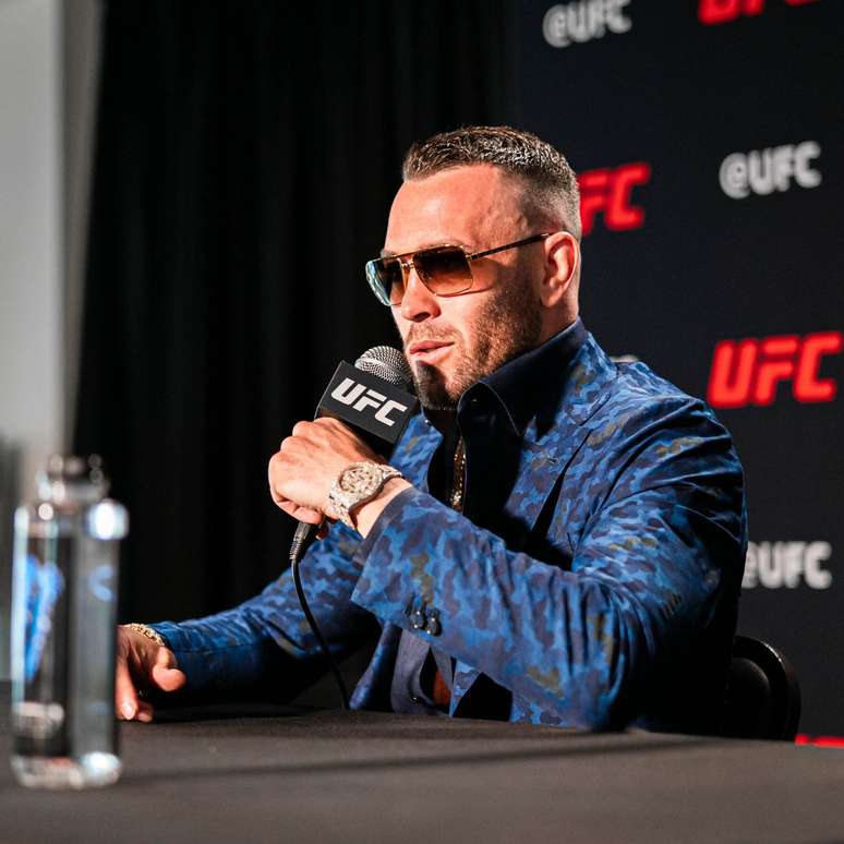 Colby Covington na coletiva do UFC 272 