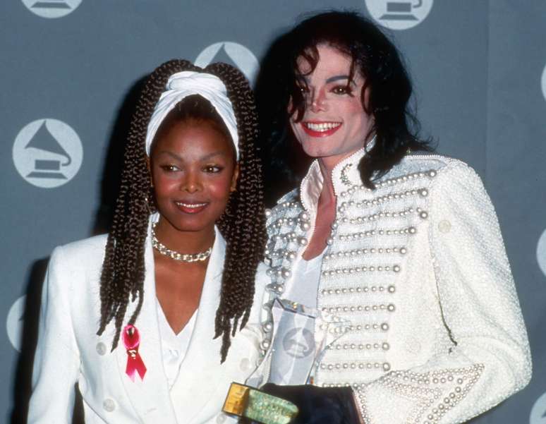 Janet e Michael Jackson em 1993 