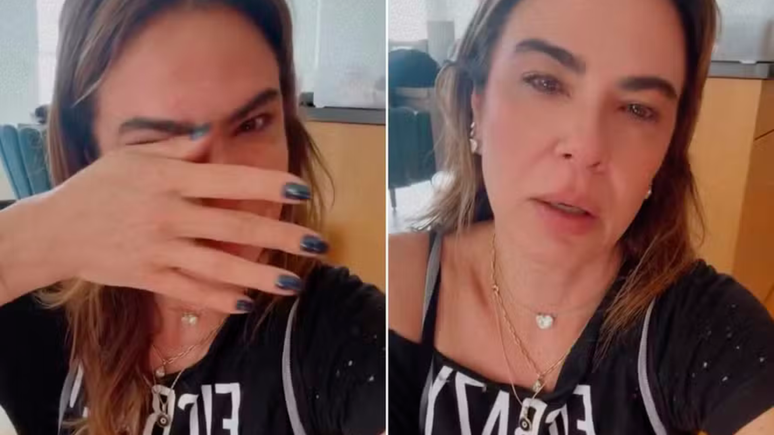 Luciana Gimenez se emociona ao voltar a esquiar após grave acidente