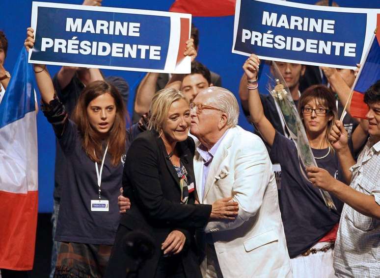 Jean-Marie Le Pen participou da campanha de Marine Le Pen à Presidência em 2011