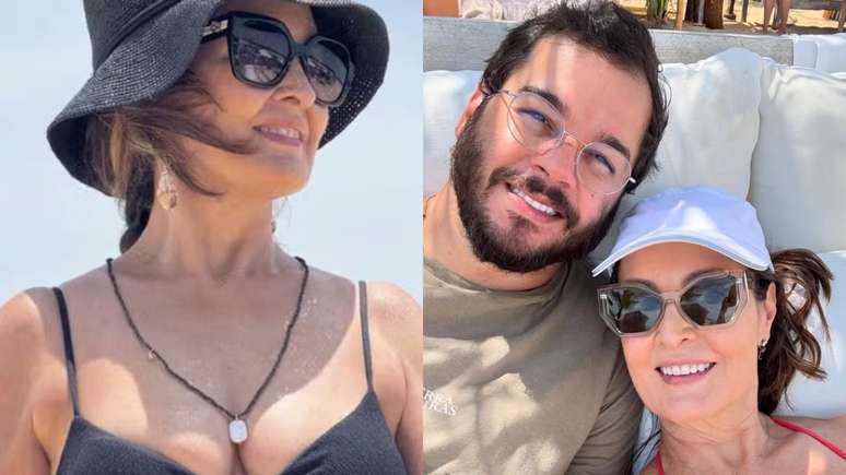 Fátima Bernardes inicia o ano em clima de amor e compartilha fotos ao lado do namorado