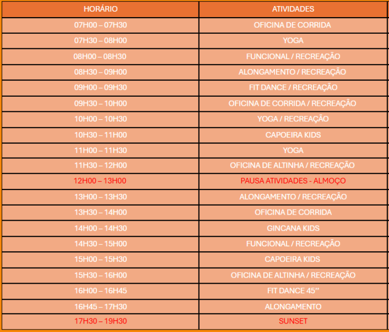 Programação Terra Verão