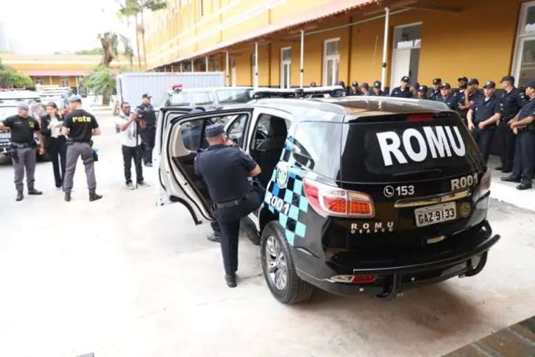 Agentes da Rondas Ostensivas Municipais (ROMU) de Osasco realizam treinamento na Rota,código promocional brazino777 hojeSão Paulo.