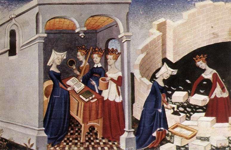 Ilustração medieval do livro 'A Cidade das Mulheres'