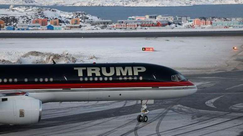 O filho de Trump fez uma visita à Groenlândia para 'conversar com as pessoas'