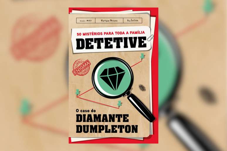 “Detetive: O Caso do Diamante Dumpleton” propõe ao leitor desvendar o mistério do roubo de um valioso diamante 