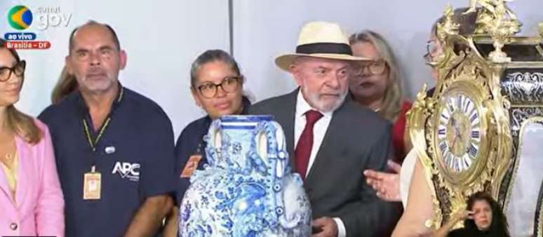 Lula em cerimônia de entrega de obras restauradas