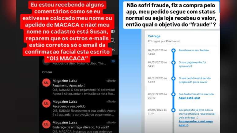 Susan Sena denunciou Magazine Luiza por injúria racial