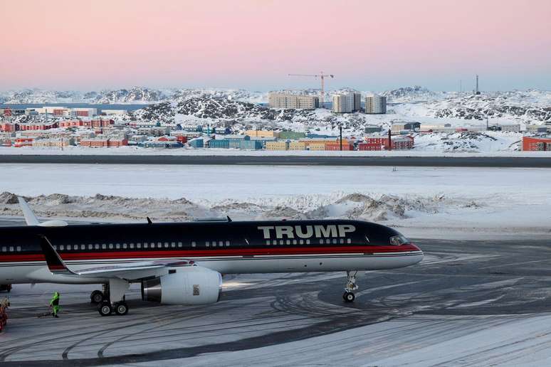 Donald Trump Jr. chegou há poucos dias a Nuuk, na Groenlândia