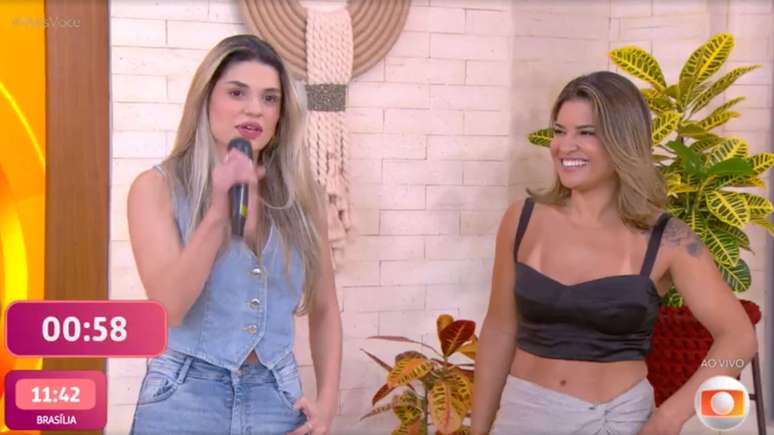 Nicole e Paula, dupla que concorrem a vaga no BBB 25; Louro Mané sugeriu trisal entre elas e um affair