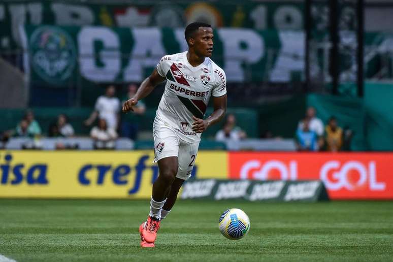 Jhon Arias (Fluminense) durante jogo contra o Palmeiras, no dia 08.12.2024