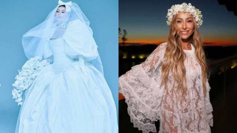 Os dois vestidos de casamento de Sabrina Sato