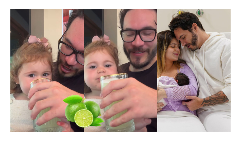 Suco de limão aprovado? Filha de Viih Tube e Eliezer tem reação inesperada ao provar limonada pela primeira vez.