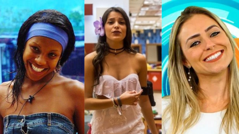 Participantes do BBB ao longo dos anos: Sol Vega, Emily Araújo e Paula von Sperling