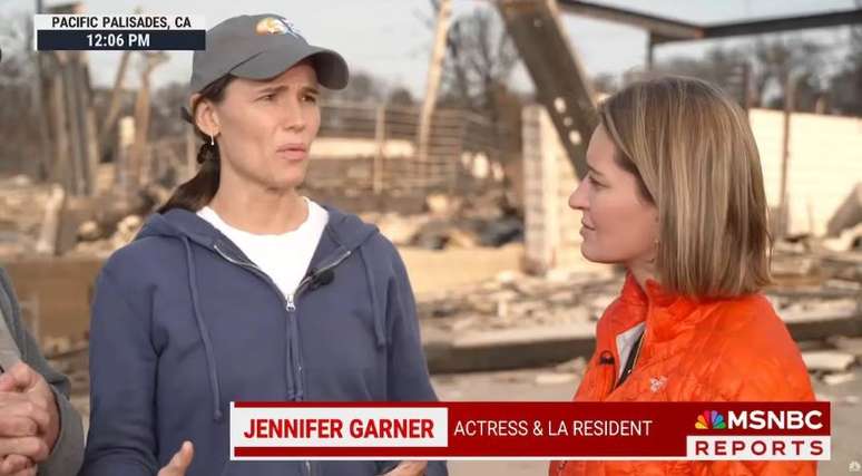 Jennifer Garner diz que perdeu amiga em incêndios em Los Angeles.