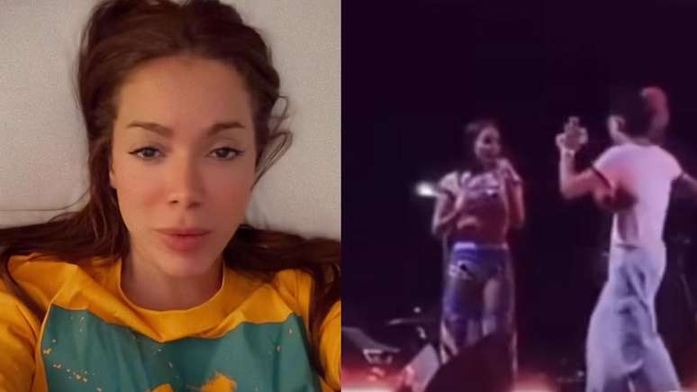 Anitta se irrita com fã que invadiu palco e desabafa: 'Eu fico com ódio'